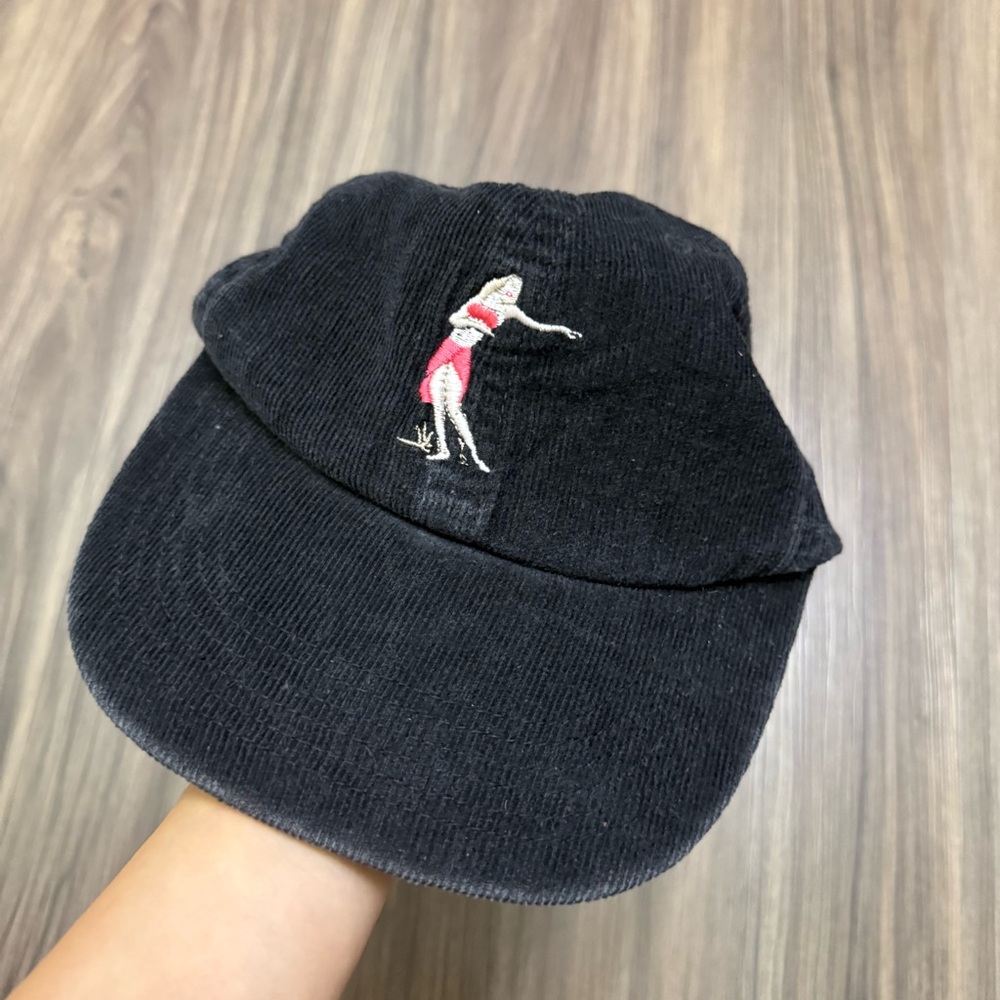 Banks Journal Womens Graphic Colorful dancing girl Hat Black Corduroy Strapback